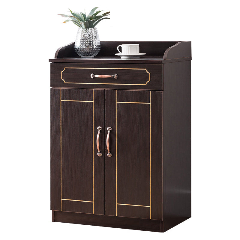 Glam Style Side Board Engineered Wood Sideboard with Door and Drawer for Home Use