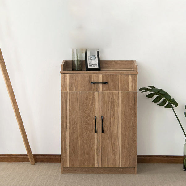 Glam Style Side Board Engineered Wood Sideboard with Door and Drawer for Home Use