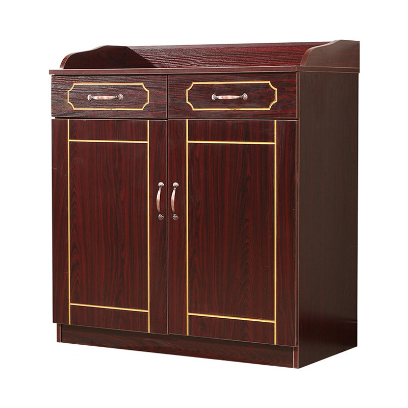 Glam Style Side Board Engineered Wood Sideboard with Door and Drawer for Home Use