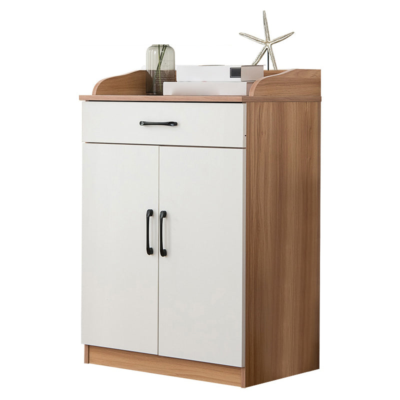 Glam Style Side Board Engineered Wood Sideboard with Door and Drawer for Home Use