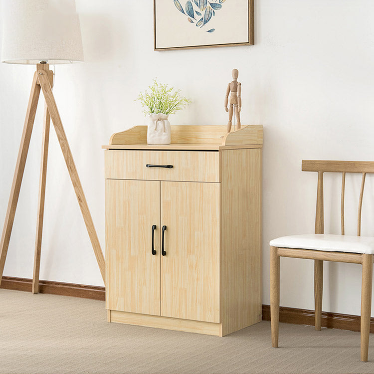 Glam Style Side Board Engineered Wood Sideboard with Door and Drawer for Home Use