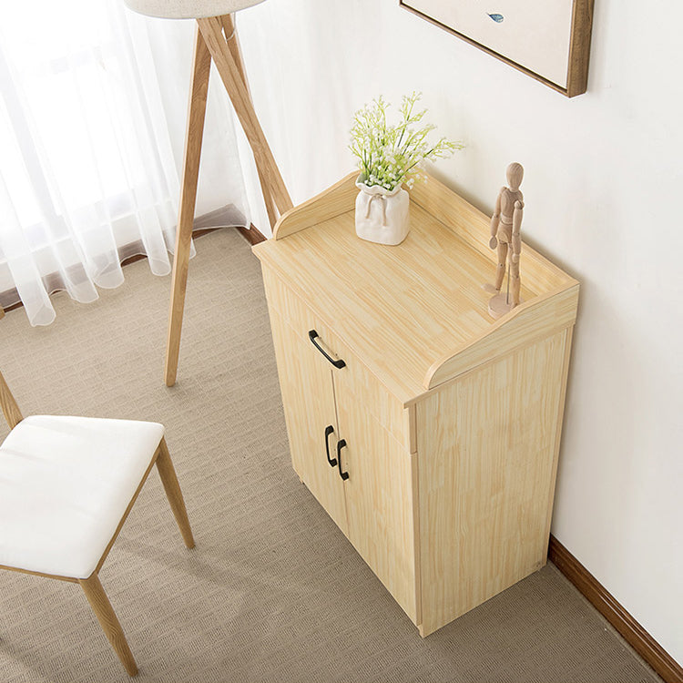 Glam Style Side Board Engineered Wood Sideboard with Door and Drawer for Home Use