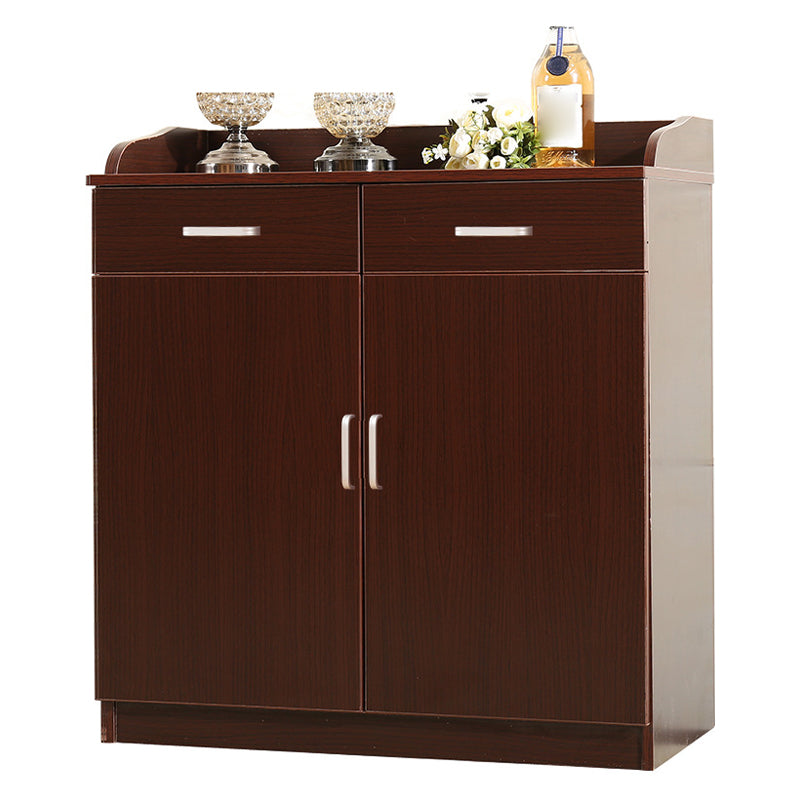 Glam Style Side Board Engineered Wood Sideboard with Door and Drawer for Home Use