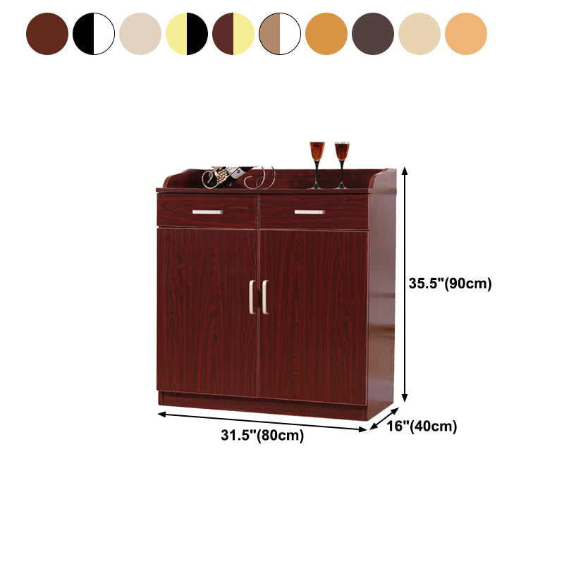 Glam Style Side Board Engineered Wood Sideboard with Door and Drawer for Home Use