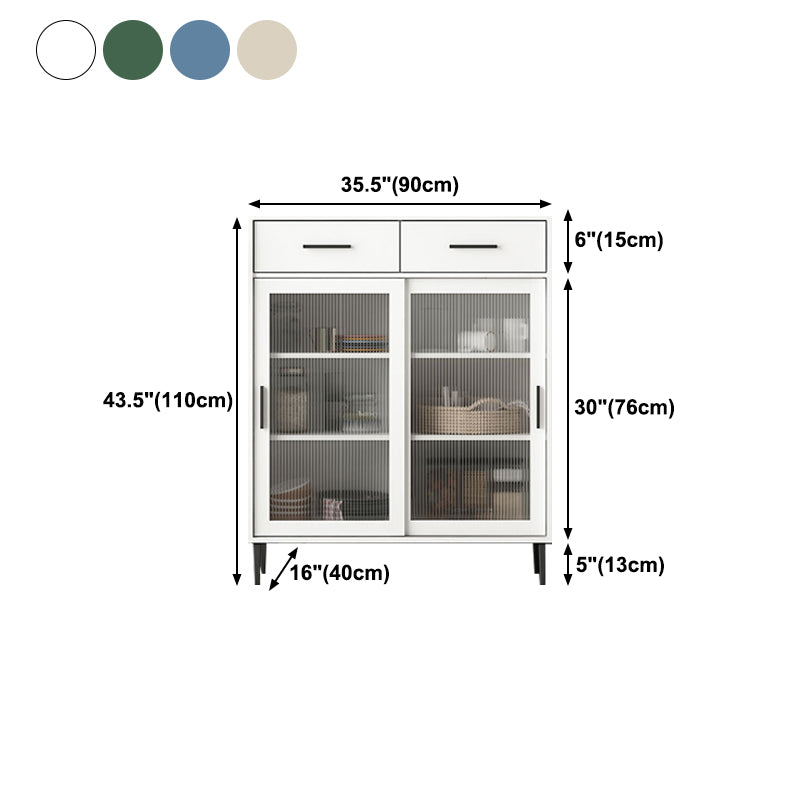 Glam Door Dining Server Engineered Wood Sideboard for Living Room