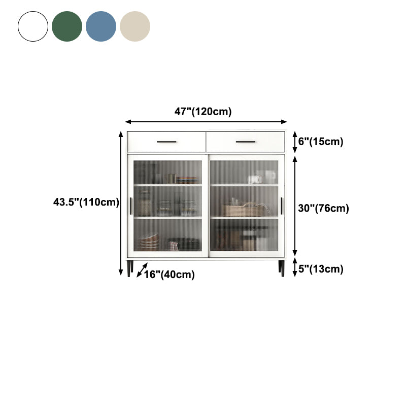 Glam Door Dining Server Engineered Wood Sideboard for Living Room