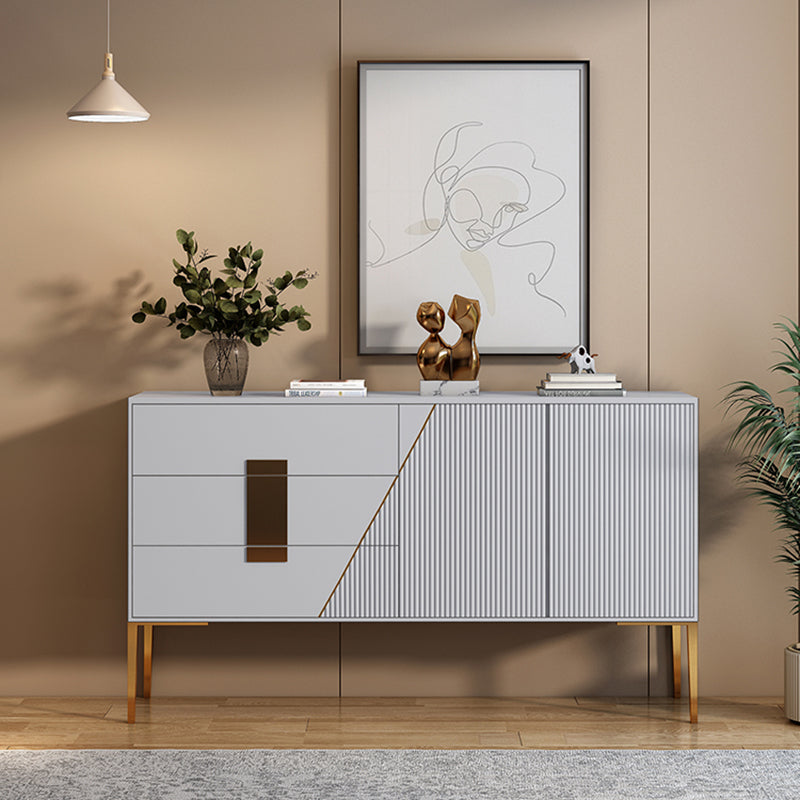 Luxury Sideboard Cabinet Rectangle Kitchen Sideboard with Drawers and Doors