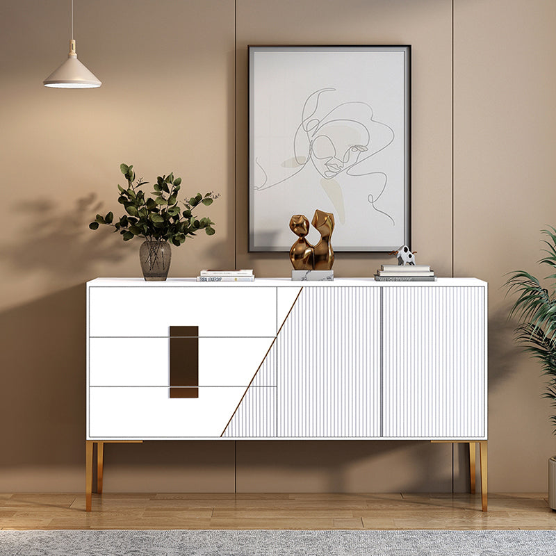 Luxury Sideboard Cabinet Rectangle Kitchen Sideboard with Drawers and Doors