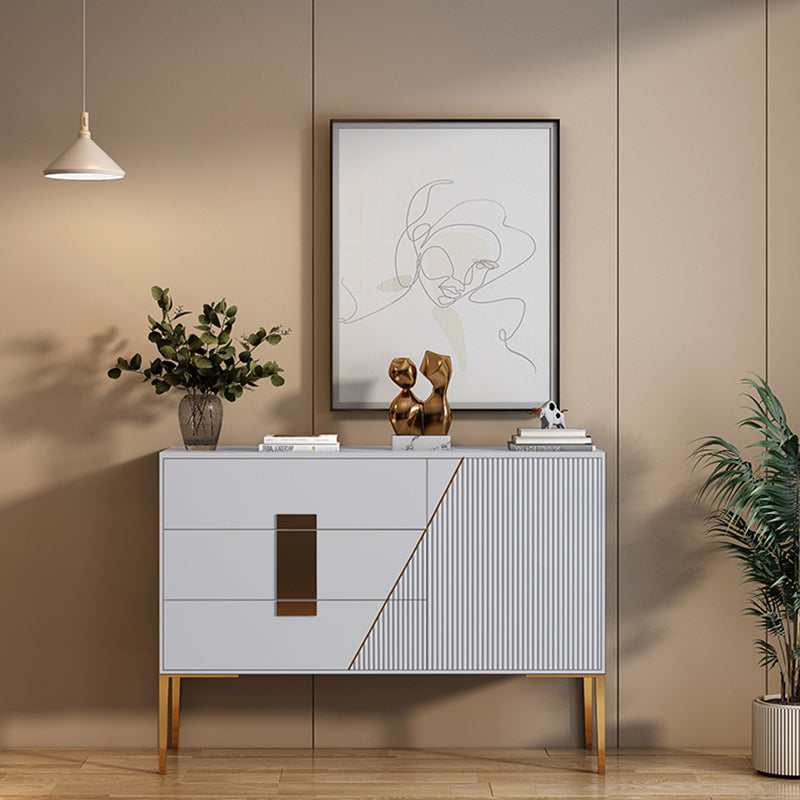 Luxury Sideboard Cabinet Rectangle Kitchen Sideboard with Drawers and Doors