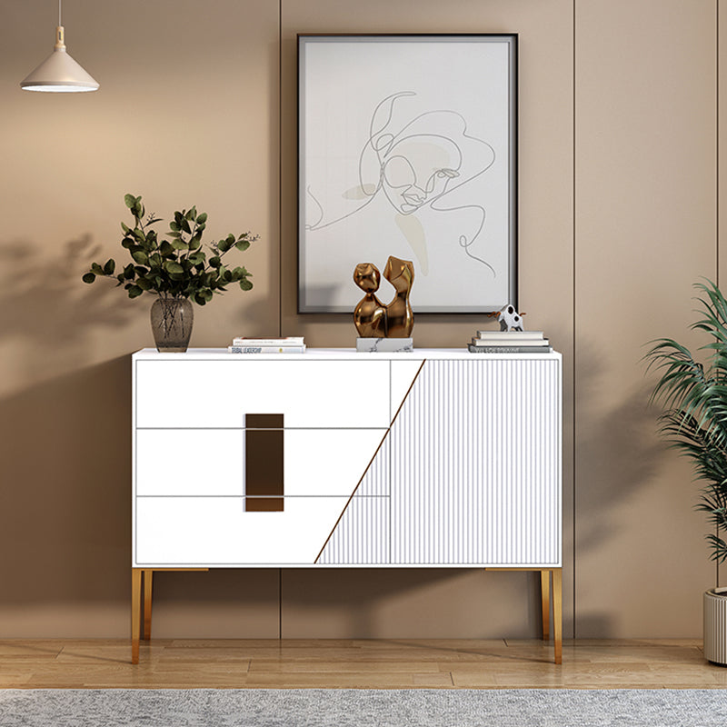 Luxury Sideboard Cabinet Rectangle Kitchen Sideboard with Drawers and Doors