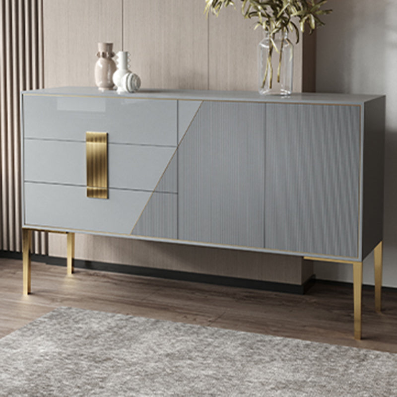 Luxury Sideboard Cabinet Rectangle Kitchen Sideboard with Drawers and Doors