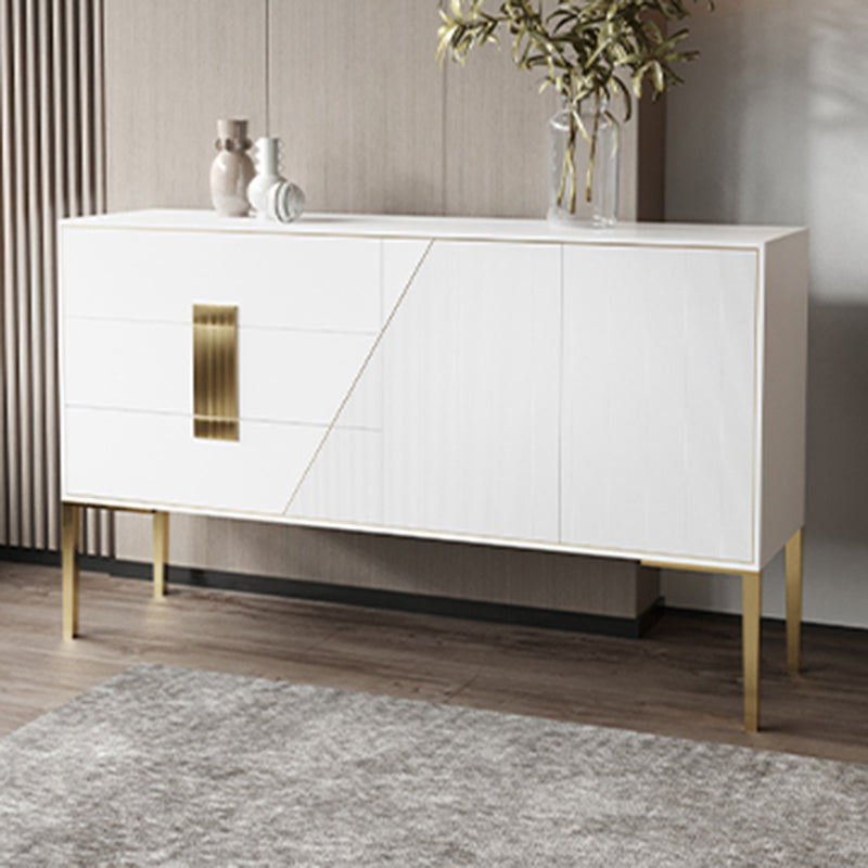 Luxury Sideboard Cabinet Rectangle Kitchen Sideboard with Drawers and Doors