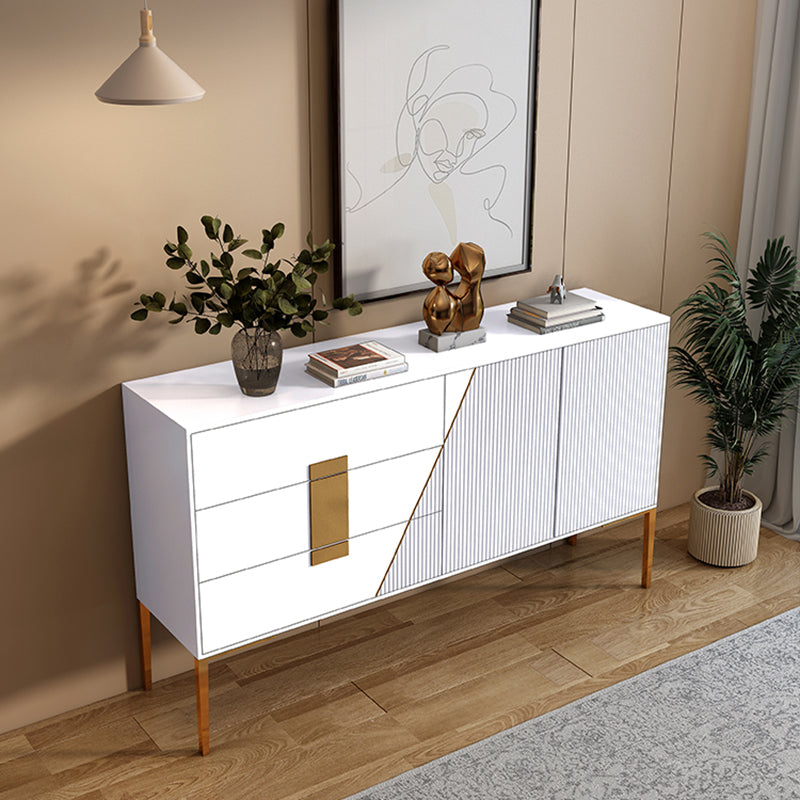 Luxury Sideboard Cabinet Rectangle Kitchen Sideboard with Drawers and Doors