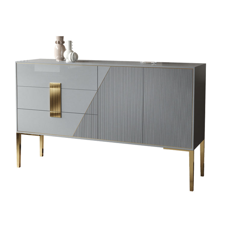 Luxury Sideboard Cabinet Rectangle Kitchen Sideboard with Drawers and Doors