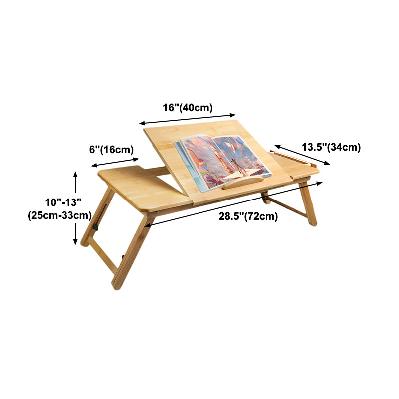 Contemporary Rectangular Writing Desk Height Adjustable Folding Office Desk