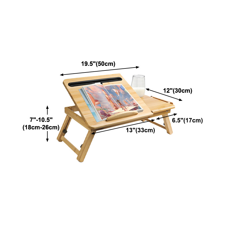 Contemporary Rectangular Writing Desk Height Adjustable Folding Office Desk