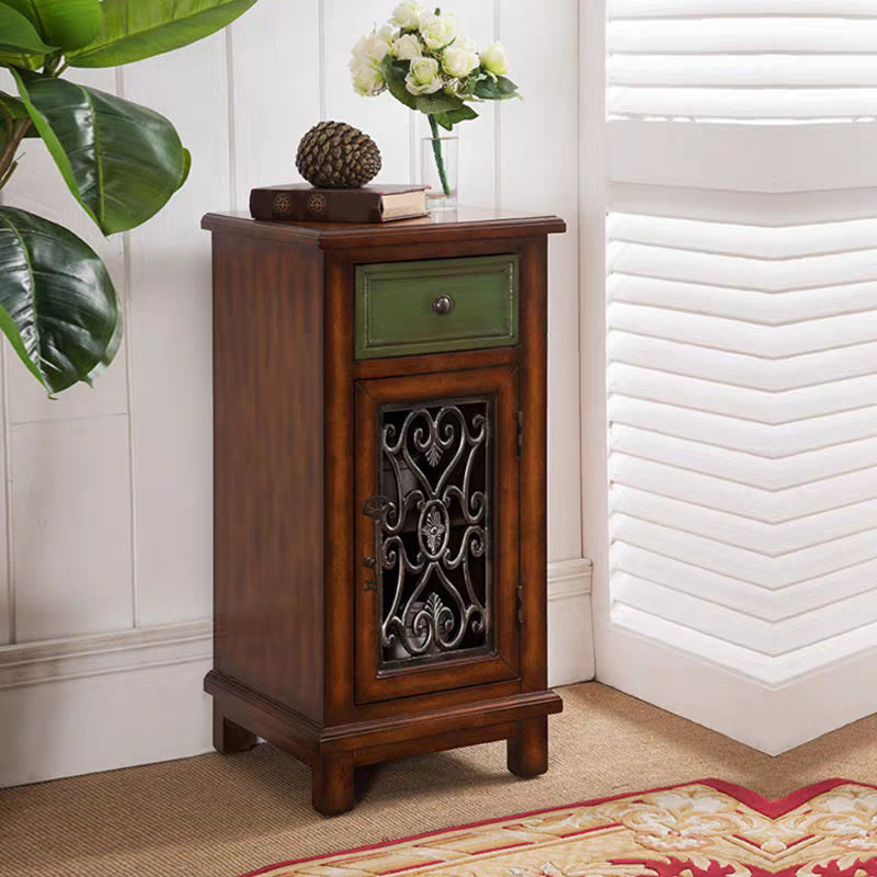 Solid Wood Lingerie Chest Traditional Style Vertical Storage Chest for Bedroom