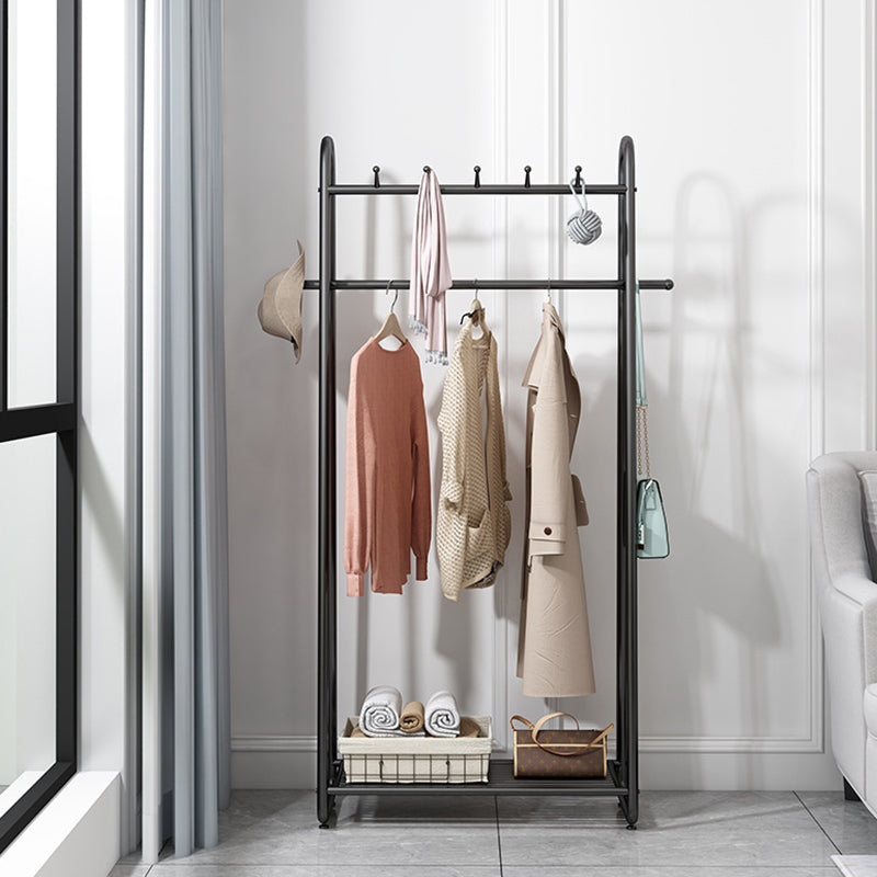 Metal Entryway Kit, Hooks and Hanging Rail Metal Coat Hanger