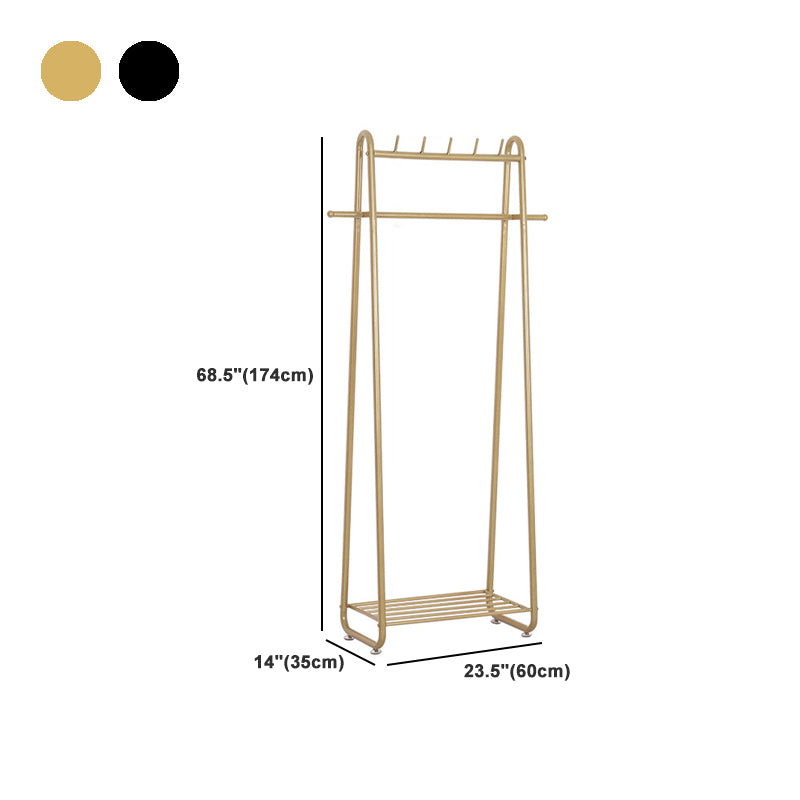 Metal Entryway Kit, Hooks and Hanging Rail Metal Coat Hanger