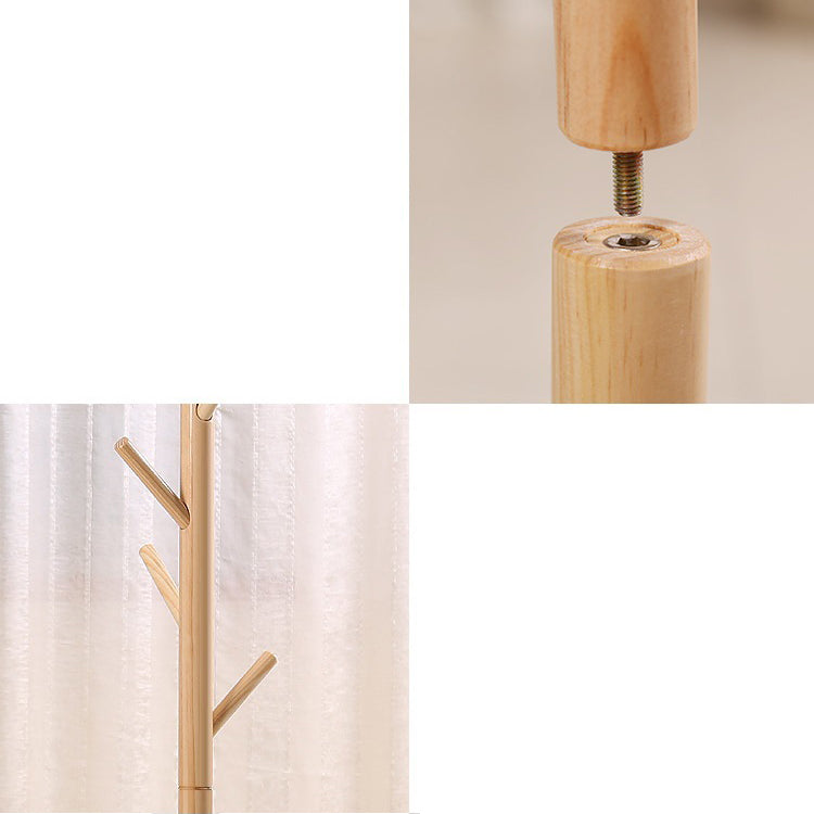 Wood Hall Tree Hooks Entryway Kit No Distressing Free Standing Coat Rack