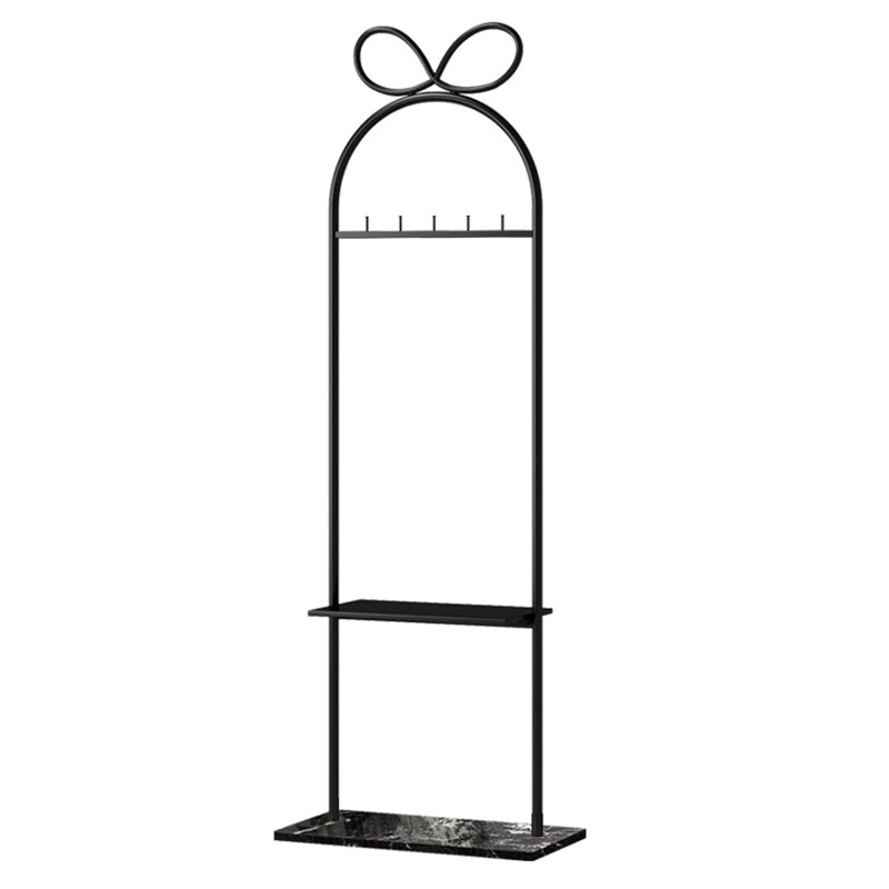 Hall Tree Gorgeous Coat Hanger Metal Hall Stand Storage Shelf with Hooks