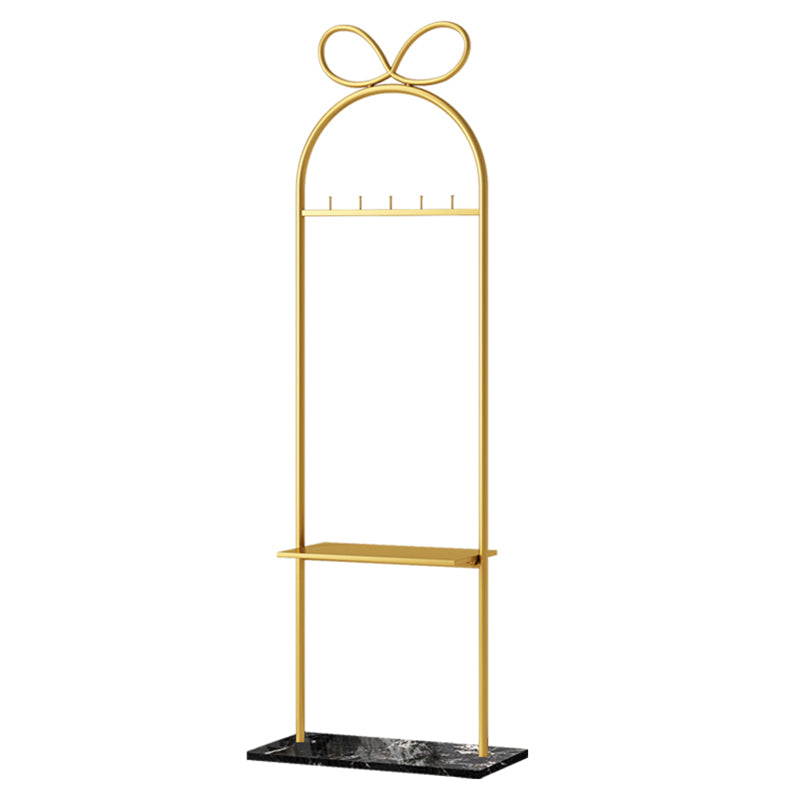 Hall Tree Gorgeous Coat Hanger Metal Hall Stand Storage Shelf with Hooks