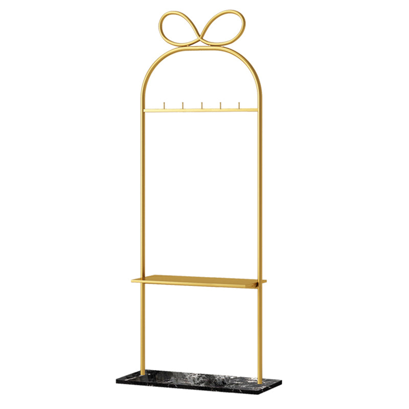 Hall Tree Gorgeous Coat Hanger Metal Hall Stand Storage Shelf with Hooks