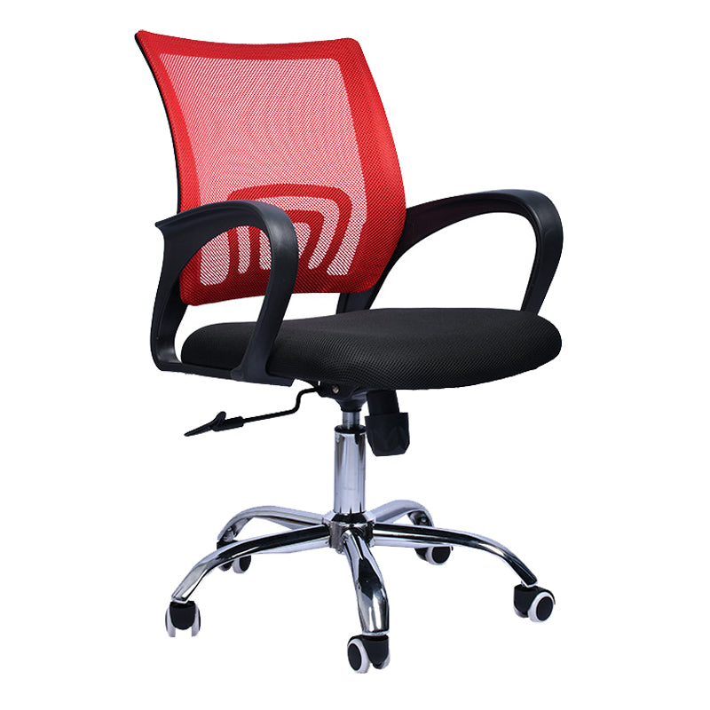 Contemporary Office Chair Lumbar Support Mesh Mid-Back Desk Chair