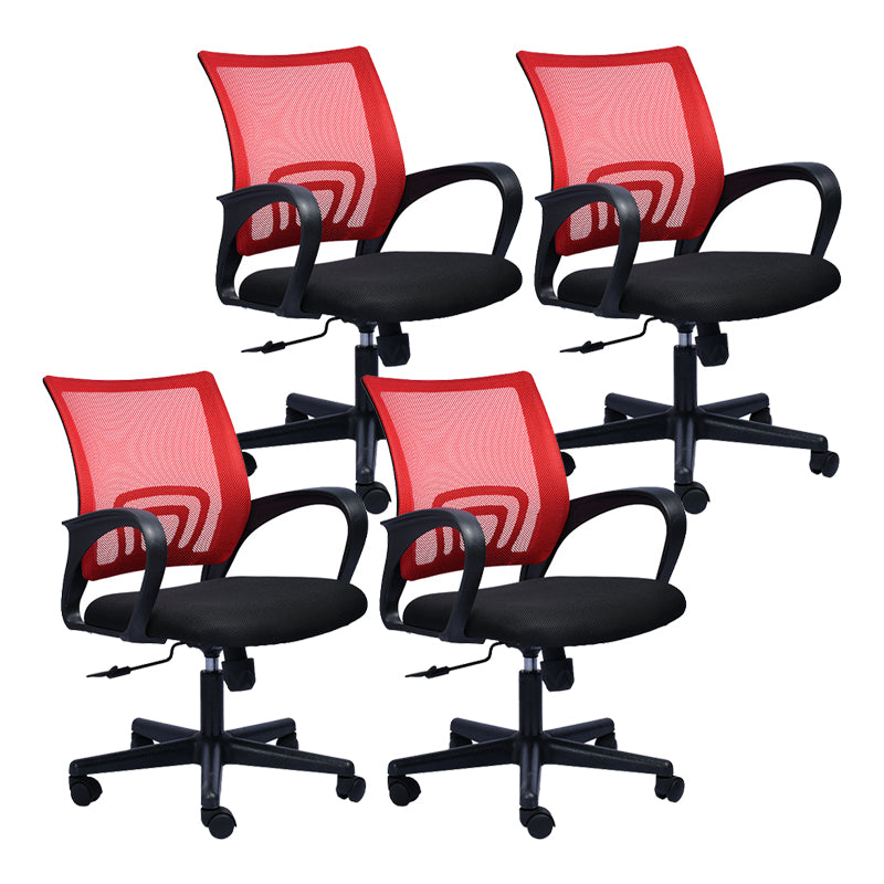 Contemporary Office Chair Lumbar Support Mesh Mid-Back Desk Chair