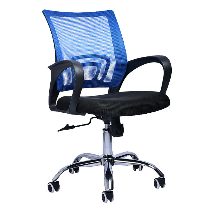 Contemporary Office Chair Lumbar Support Mesh Mid-Back Desk Chair