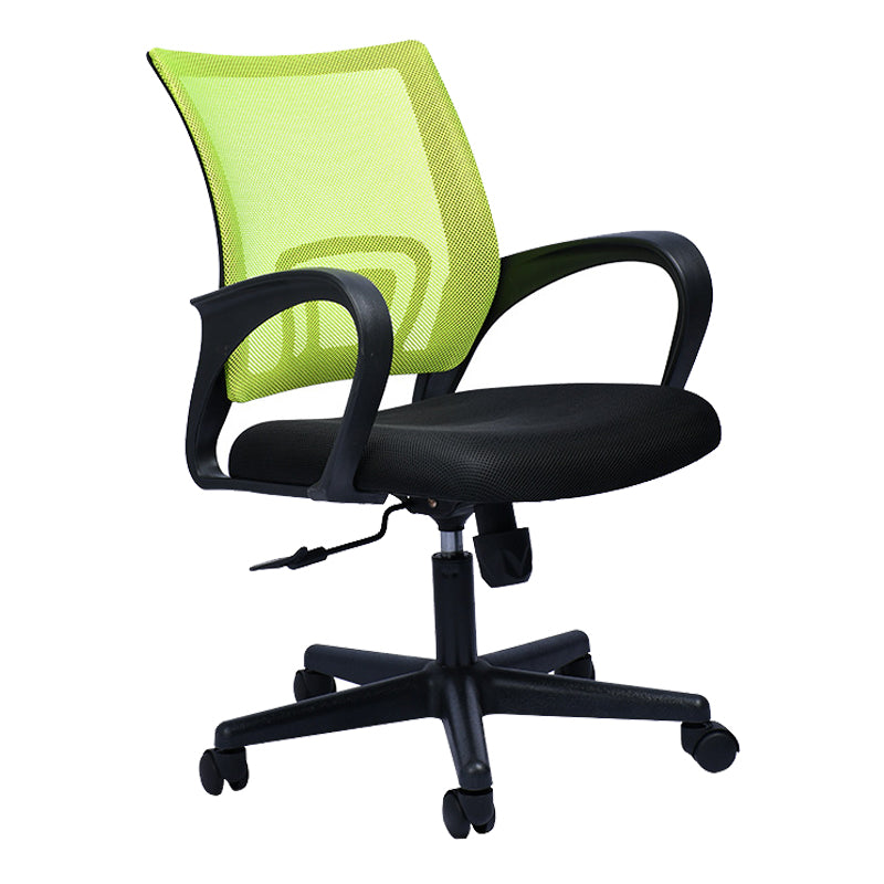 Contemporary Office Chair Lumbar Support Mesh Mid-Back Desk Chair