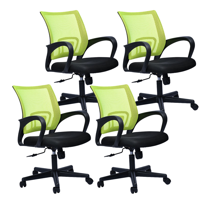 Contemporary Office Chair Lumbar Support Mesh Mid-Back Desk Chair