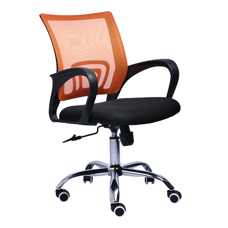 Contemporary Office Chair Lumbar Support Mesh Mid-Back Desk Chair