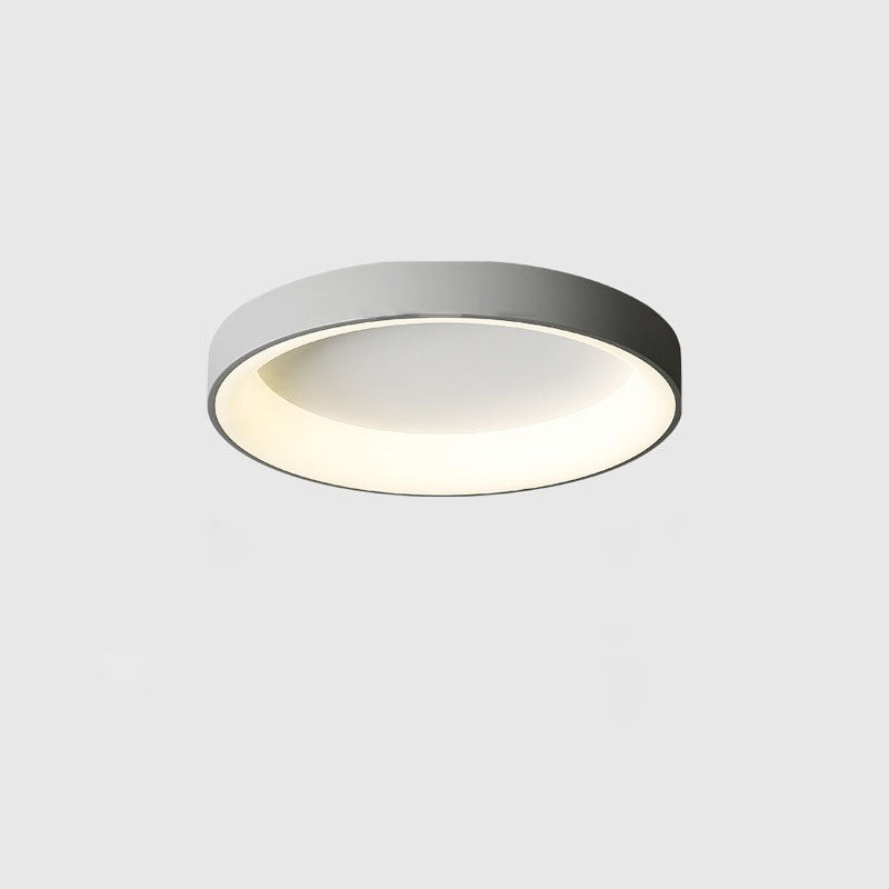 Modern Simplicity LED Ceiling Light Acrylic Circular Flush Mount in Gray