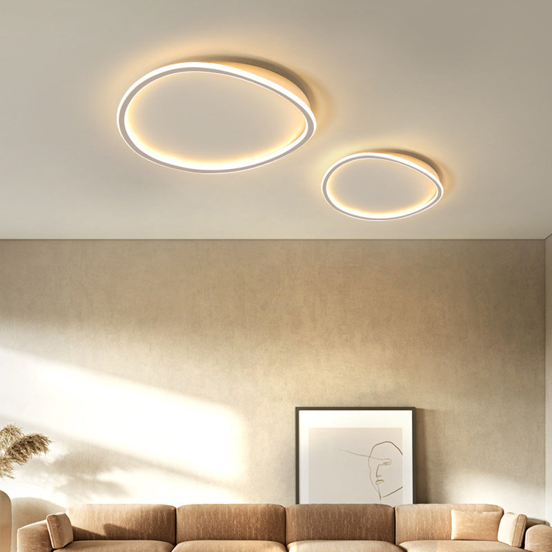 Acrylic LED Flush Mount in Modern Creative Style Metal Linear Ceiling Light