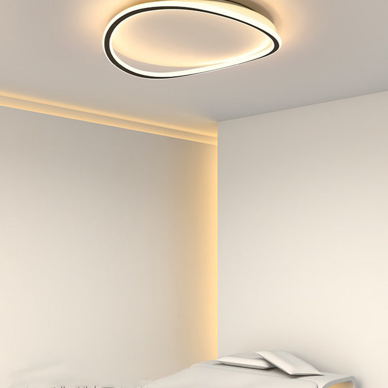 Acrylic LED Flush Mount in Modern Creative Style Metal Linear Ceiling Light