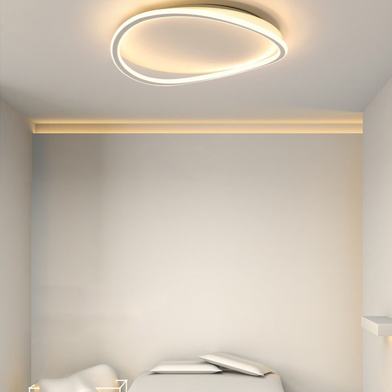 Acrylic LED Flush Mount in Modern Creative Style Metal Linear Ceiling Light