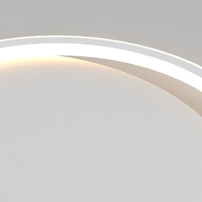 White Circular Ceiling Fixture in Modern Creative Style Acrylic LED Flush Mount