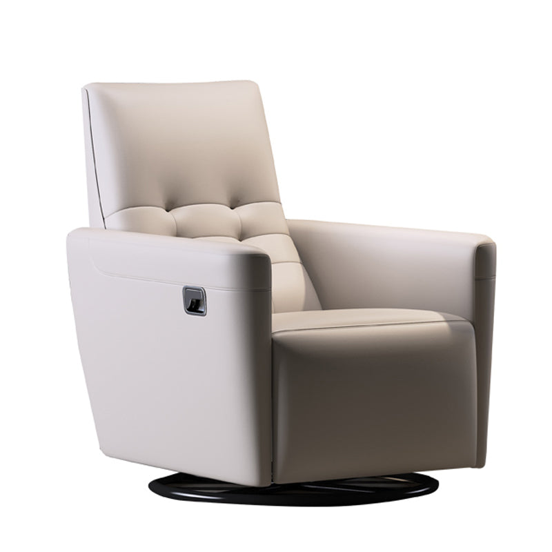 Genuine Leather Convertible Chair 29.52" L x 37.00" W x 40.15" H Armless Chair