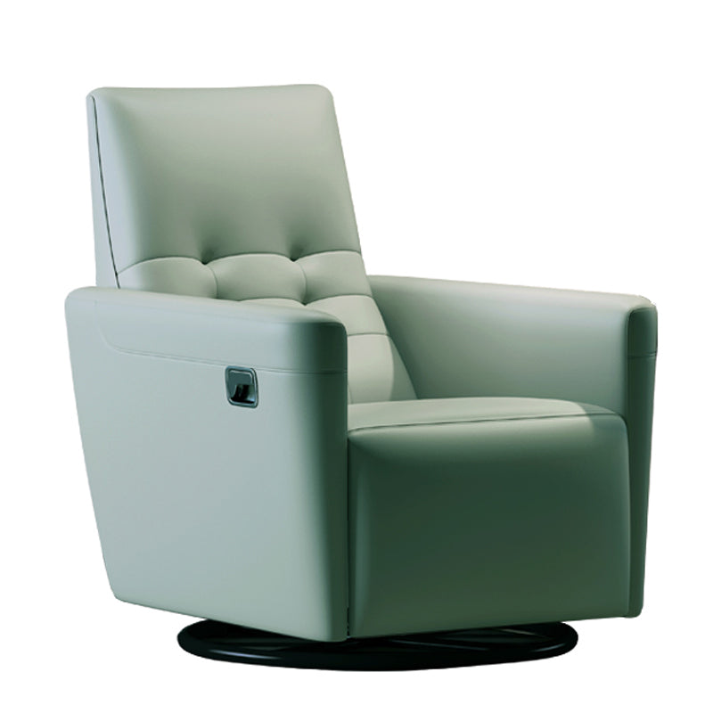Genuine Leather Convertible Chair 29.52" L x 37.00" W x 40.15" H Armless Chair