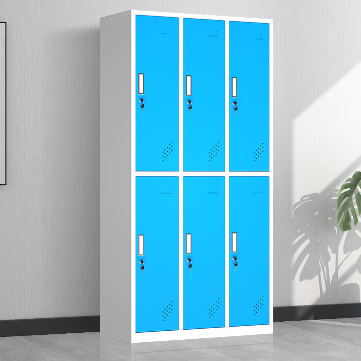 Steel Matte Finish Armoire Modern Storage Cabinet with Hinged Door