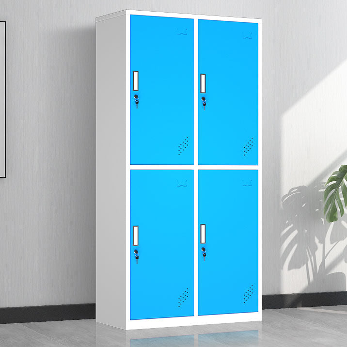 Steel Matte Finish Armoire Modern Storage Cabinet with Hinged Door