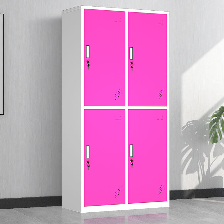 Steel Matte Finish Armoire Modern Storage Cabinet with Hinged Door