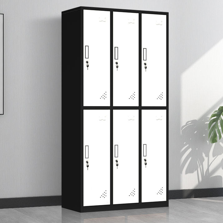 Steel Matte Finish Armoire Modern Storage Cabinet with Hinged Door