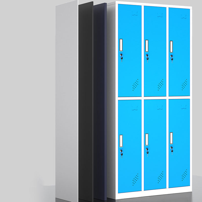 Steel Matte Finish Armoire Modern Storage Cabinet with Hinged Door