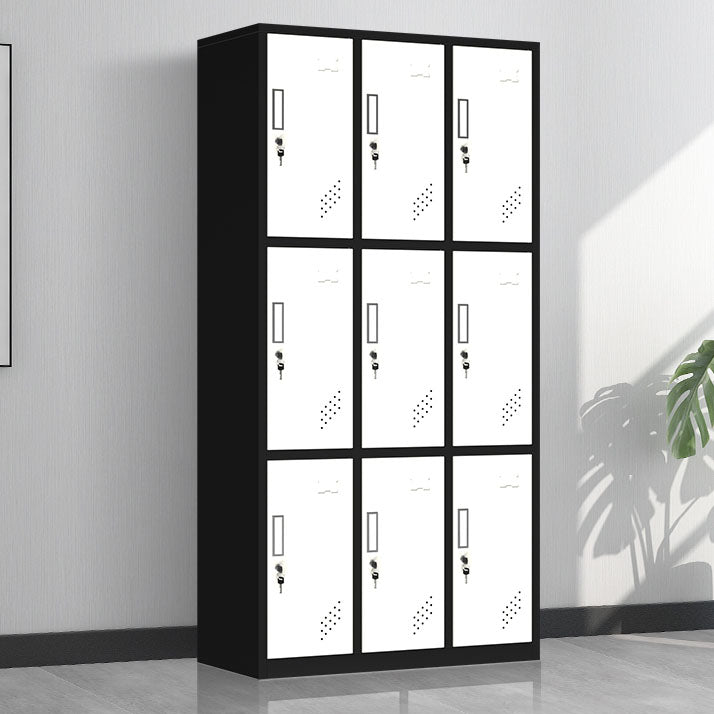 Steel Matte Finish Armoire Modern Storage Cabinet with Hinged Door