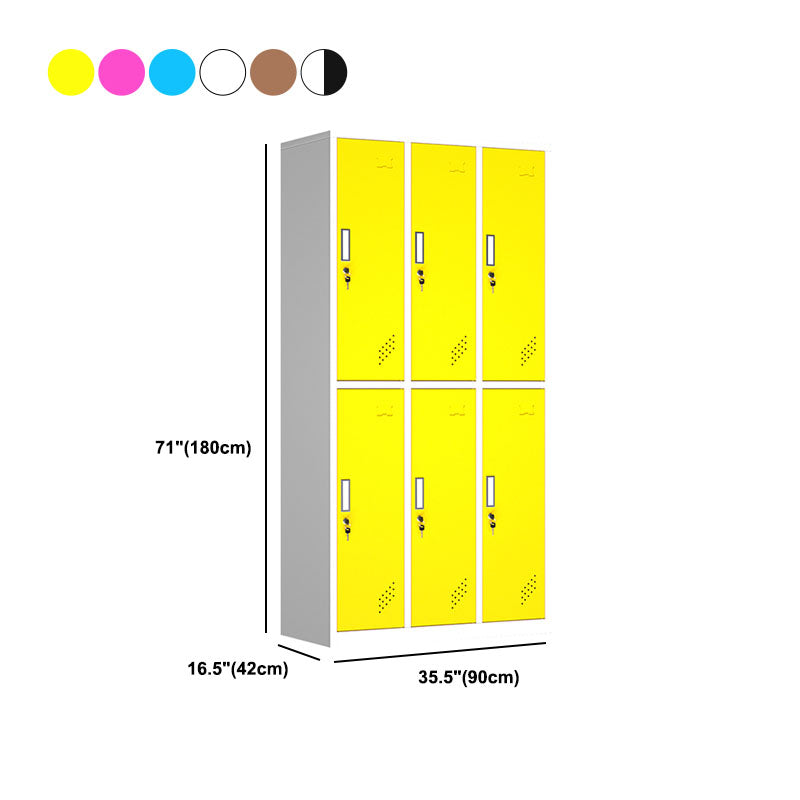 Steel Matte Finish Armoire Modern Storage Cabinet with Hinged Door