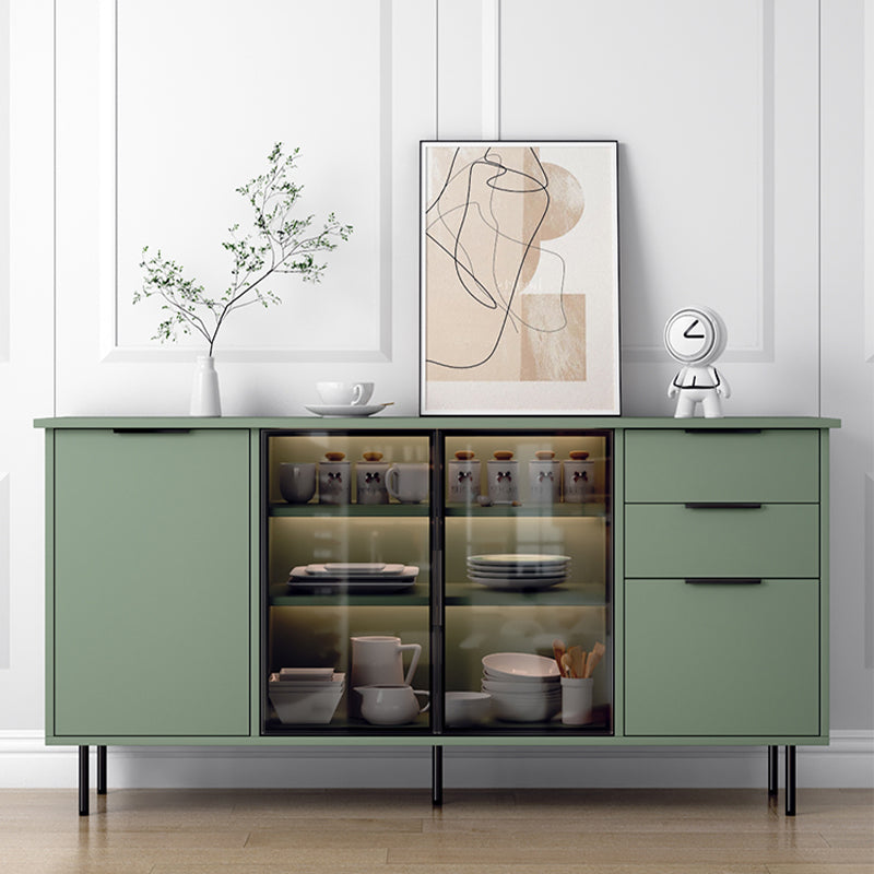 Contemporary Side Board Engineered Wood Sideboard for Dining Room