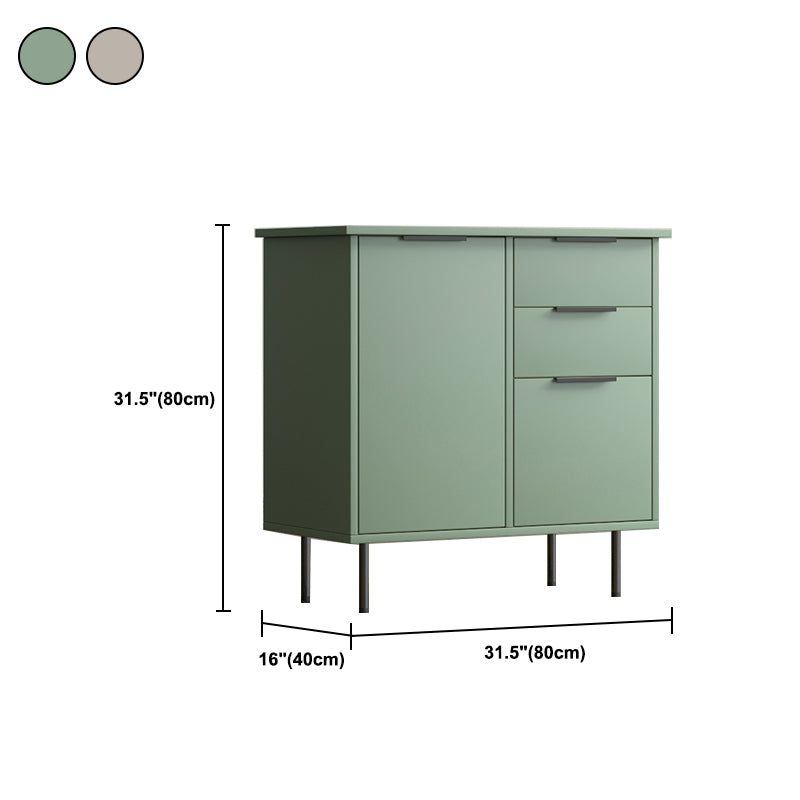 Contemporary Side Board Engineered Wood Sideboard for Dining Room