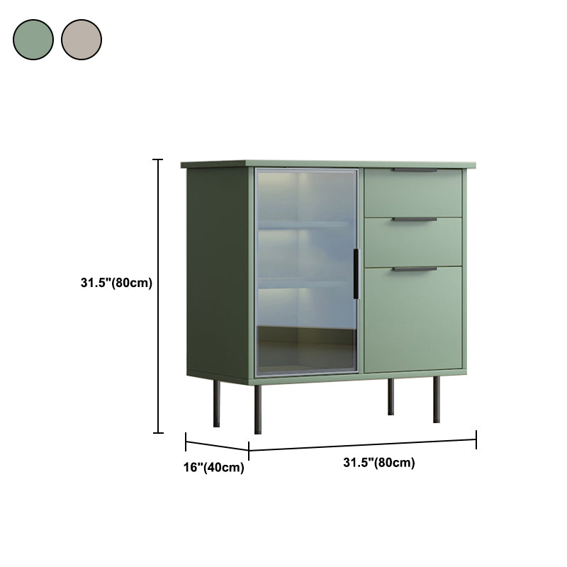 Contemporary Side Board Engineered Wood Sideboard for Dining Room